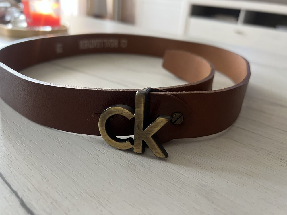 Дамски колан естествена кожа Calvin Klein
