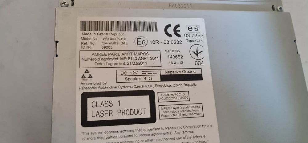 Media Toyota Avensis 2012