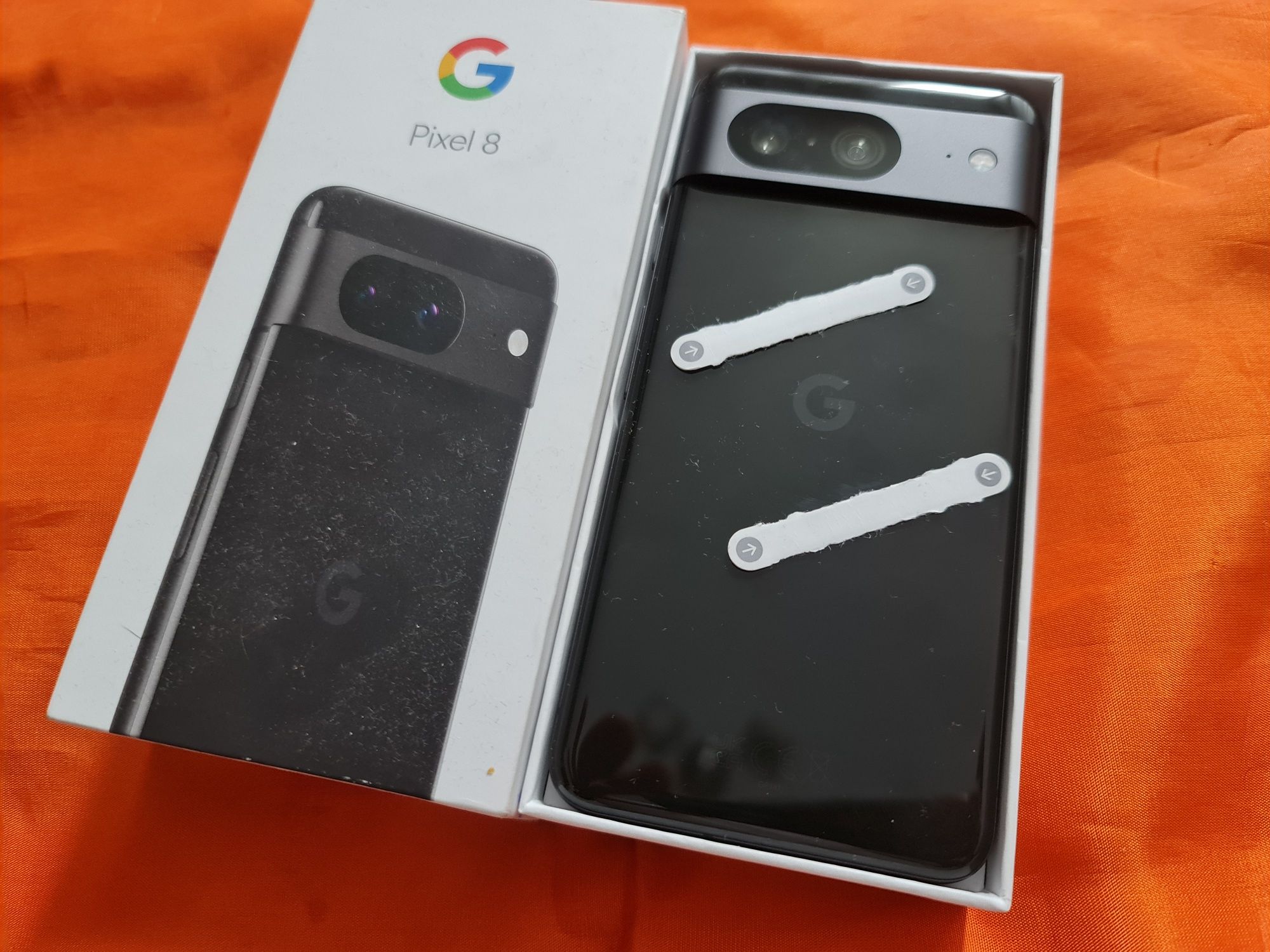 -Google Pixel 8, Nou, Negru, 128Gb, 8Ram, Nou, nefolosit, 0min, nici o