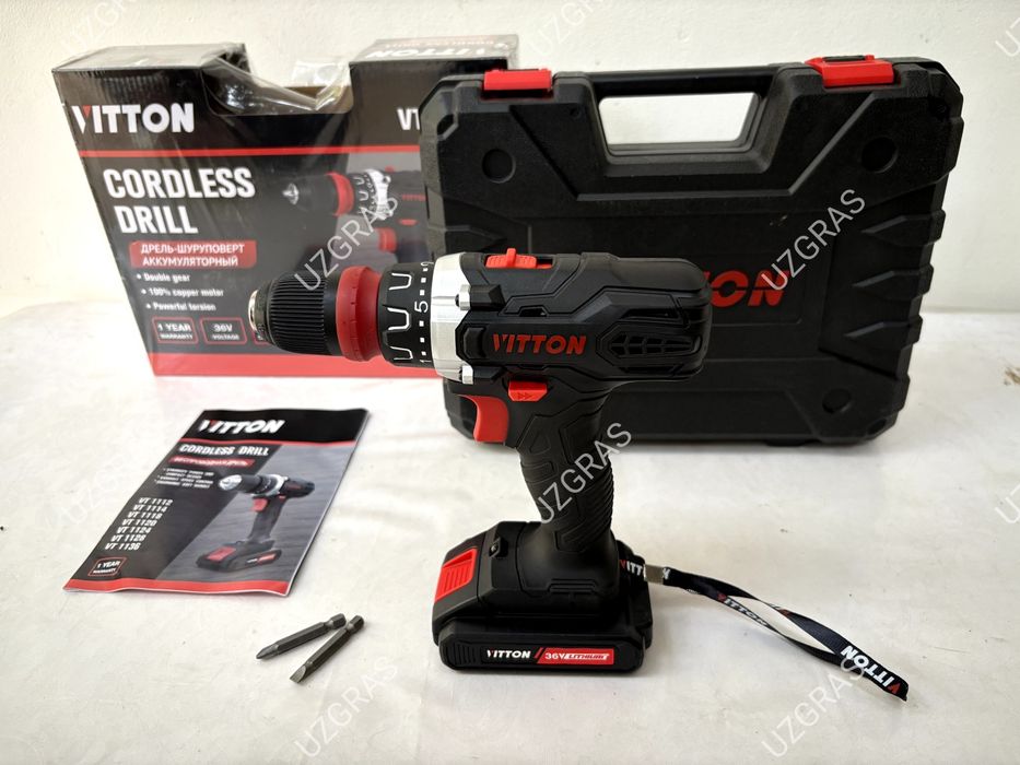 Бепул доставка шуруповерт дрель шруповерт оригинал VITTON новый скидка