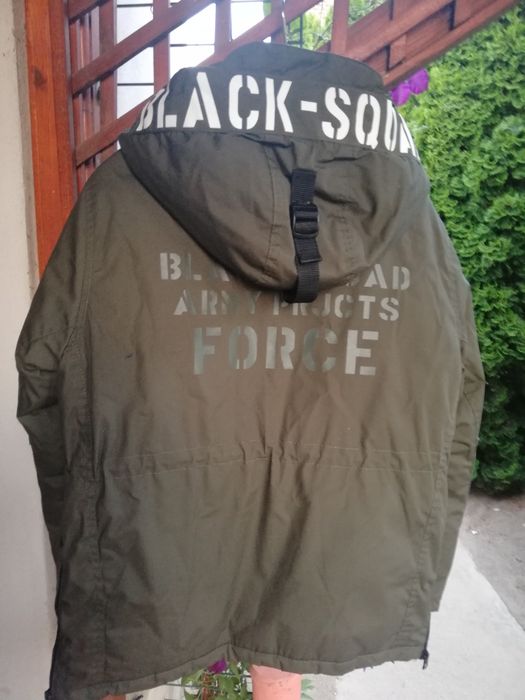 Geaca bărbați Black Squad S groasă