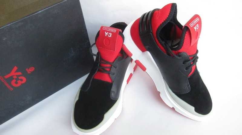 Y3-Model unisex-negru cu rosu