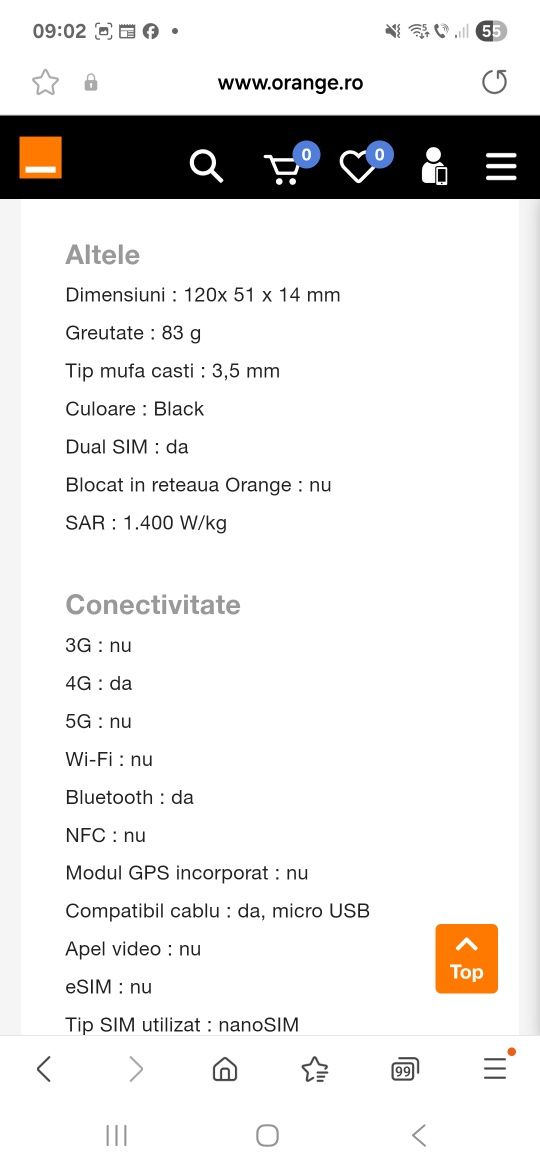 Telefon maxcom mm248