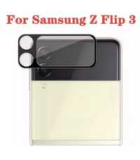 Samsung Z FLIP FOLD 3 Folie Sticla Pentru Camera Adeziv Full Neagra