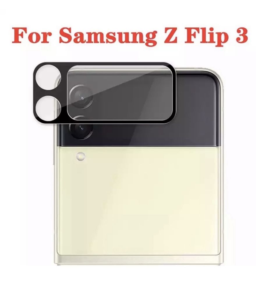 Samsung Z FLIP FOLD 3 Folie Sticla Pentru Camera Adeziv Full Neagra