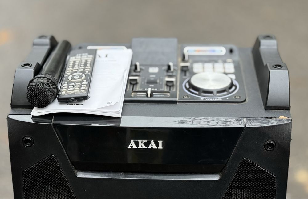 Преносима тонколона AKAI DJ-S5H, двойно USB, SD карта, Bluetooth