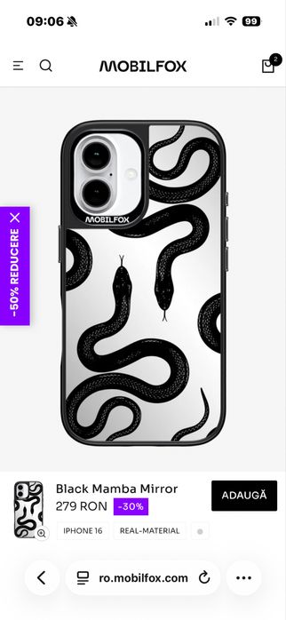 Husa iPhone 16 Mobilfox Real material