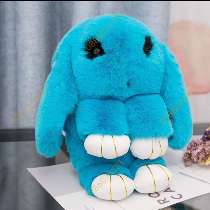 Плюшена играчка Раница Зайче, Плюшена чанта, Пухкава раница