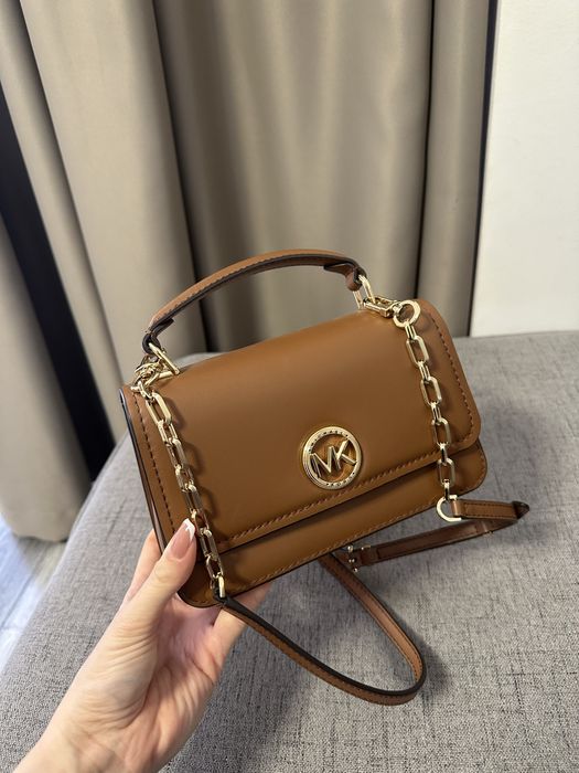 Дамска чанта Michael Kors Delancey 30T4GD8S6L Кафяв - Оригинална