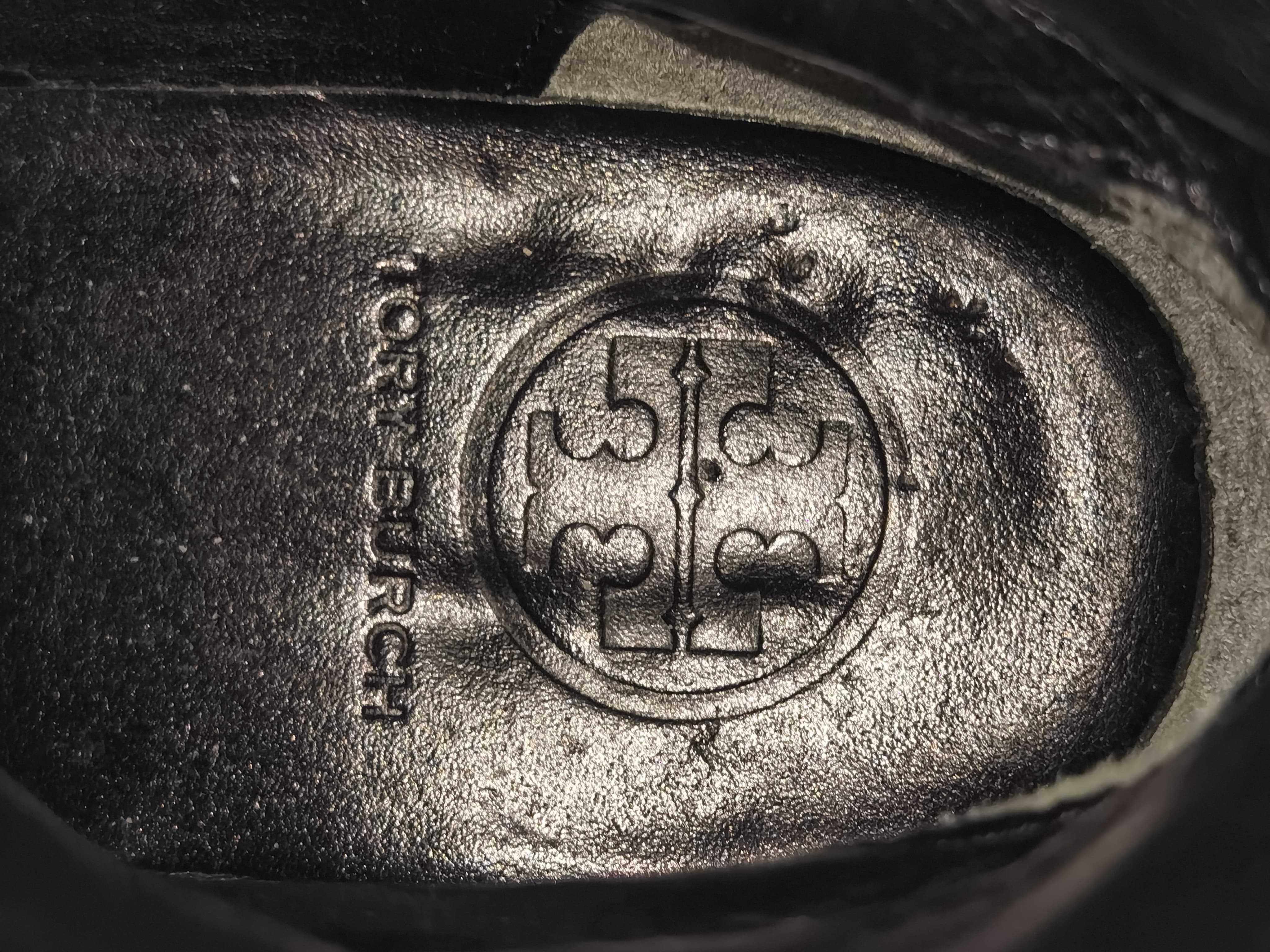 Cizme negre dama Tory Burch ghete femei piele naturala