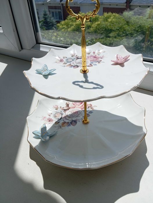 Фруктовница этажерка 2-х ярусная