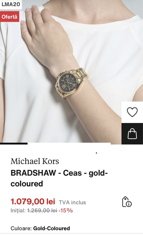 Ceas Michael Kors, model Bradshaw, MK5739