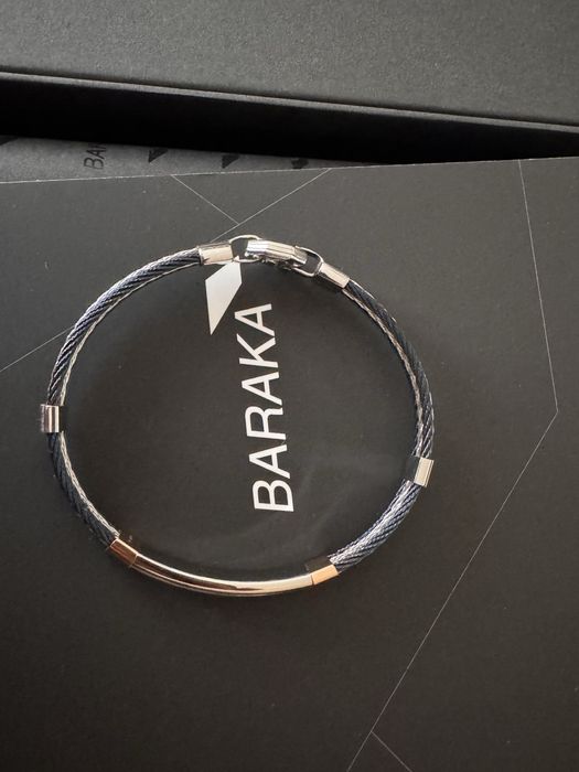 Brățară Baraka 316L fixa cu aur 18 kt