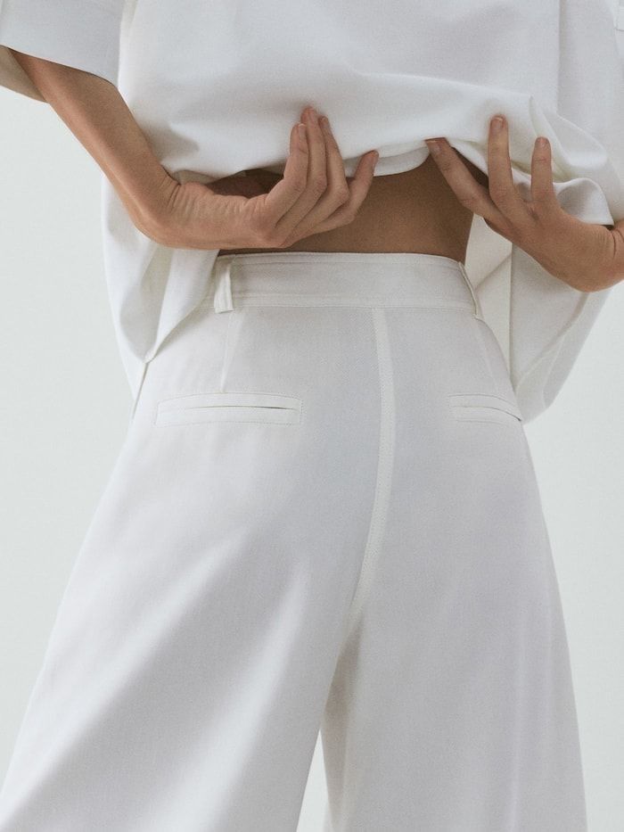 Pantaloni culottes Massimo Dutti Limited Edition