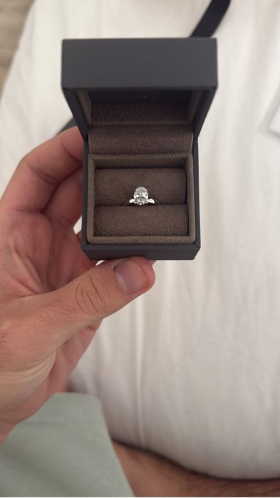 Vand inel logodna diamant laborator 1ct