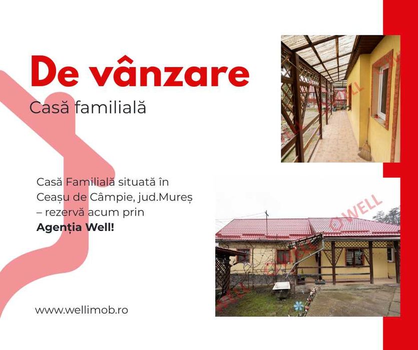 Casă de vânzare în comuna Ceuașu de Câmpie