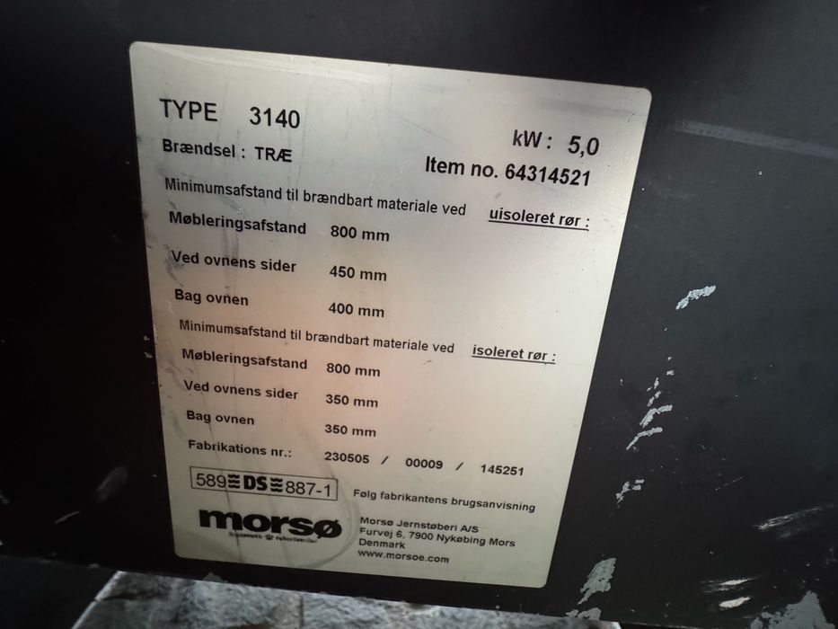 semineu fonta Morso model 3140 made in Danemarca