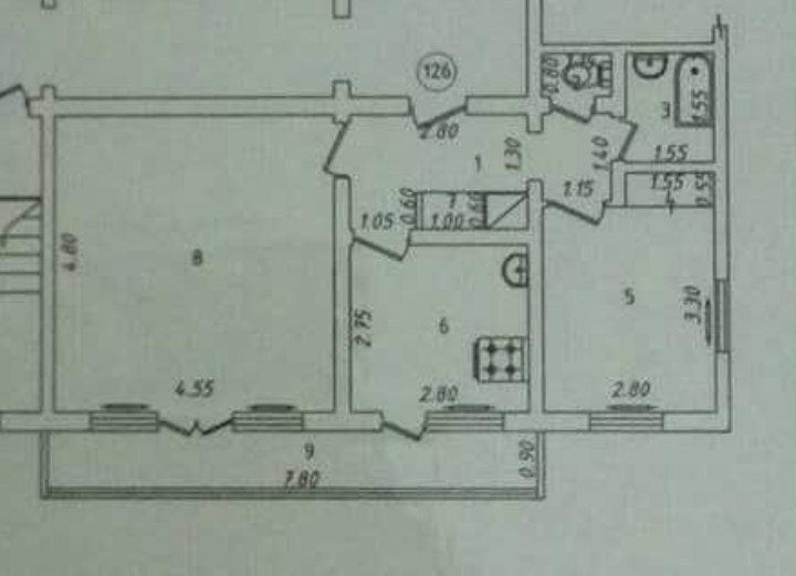 Паркентский рынок. 2/9/9. 58м2.
