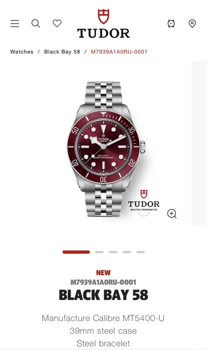 ceas TUDOR Black Bay 58 Burgundy 2025