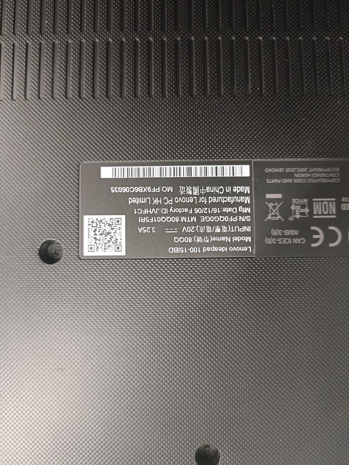 Lenovo IdeaPad 100-15IBD Amanet BKG