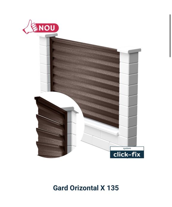 Garduri orizontale tip jaluzea model Zebra de la Caretta