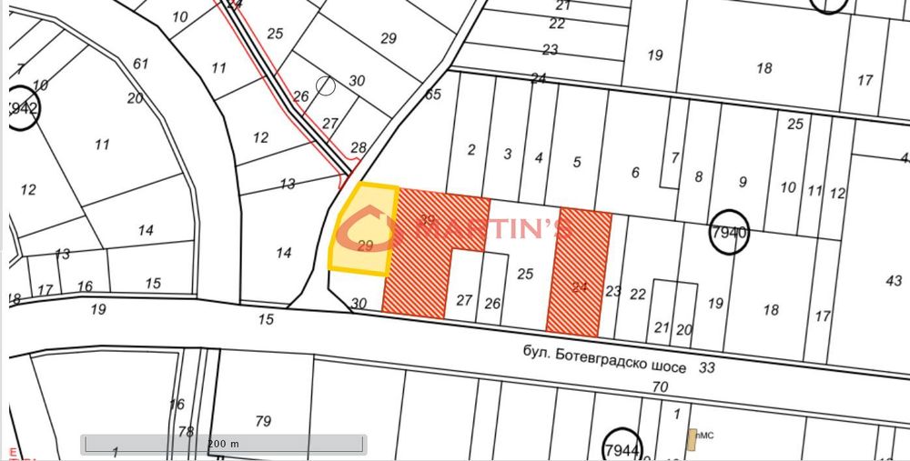 Парцел в София-Кремиковци площ 2399 цена 168000