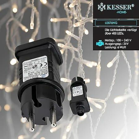 Perdea led franjuri Potrivita ptr stresina la casa 10M