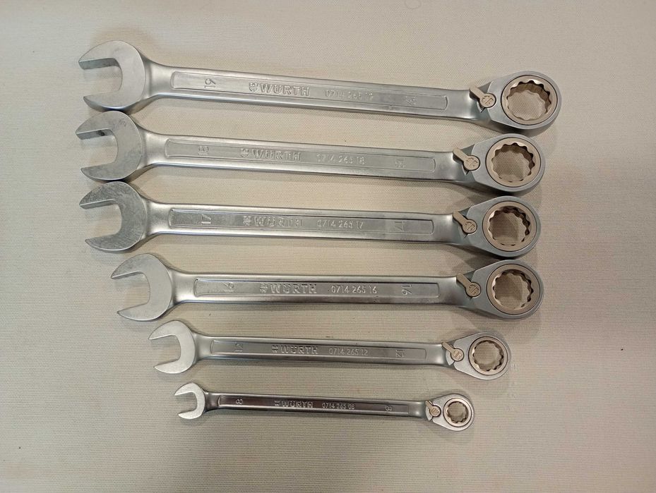 Wurth Zebra звездогаечен ключ с тресчотка с номера 8,12,16,17,18,19