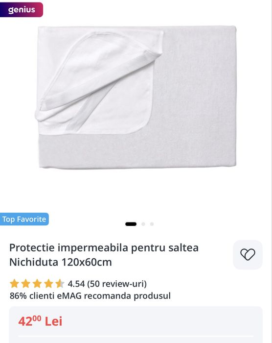 Patut din lemn Klups Karolina II, cu saltea de 12cm si protectie