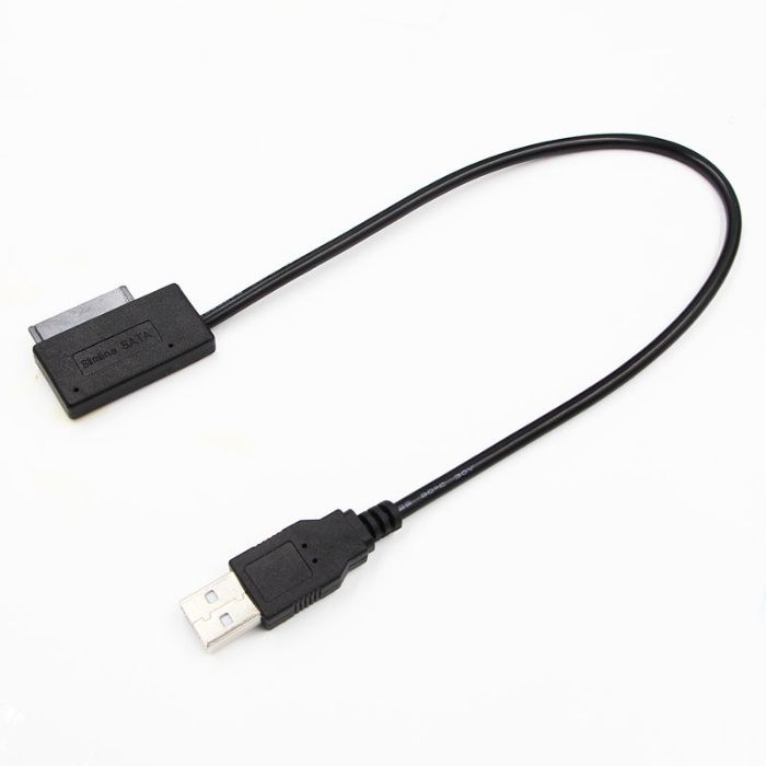 Cablu adaptor SATA 13 pini - USB 2.0 pt unitate optica laptop CD DVD