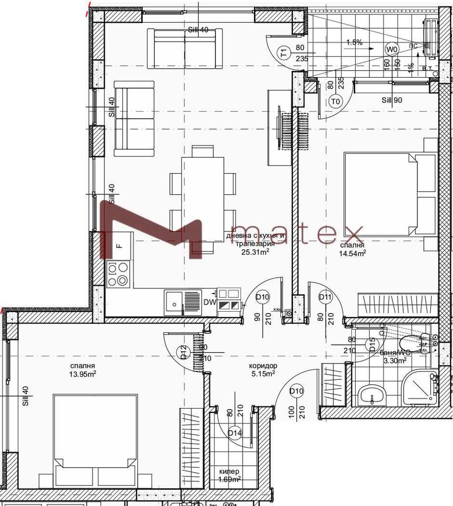 Продава се Тристаен апартамент в Варна, Възраждане 1 - 90 кв.м за 1567 €/кв.м - Снимка #4