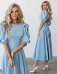 Rochie midi baby blue