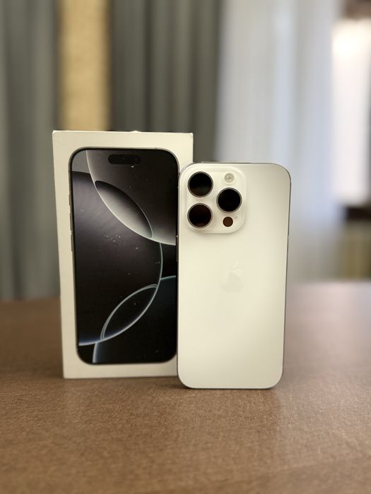 iPhone 16 Pro 256gb White Titanium емкость 100%