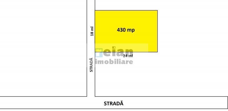 Pipera - Central, teren 430 mp, d-18 ml, gaz, canalizare, curent, apa