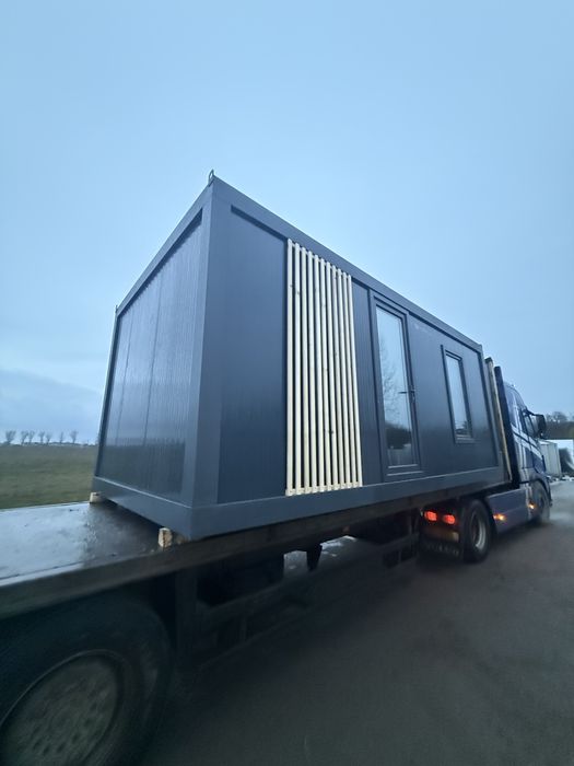 Vand containere modulare vitrina lambriu depozit birou