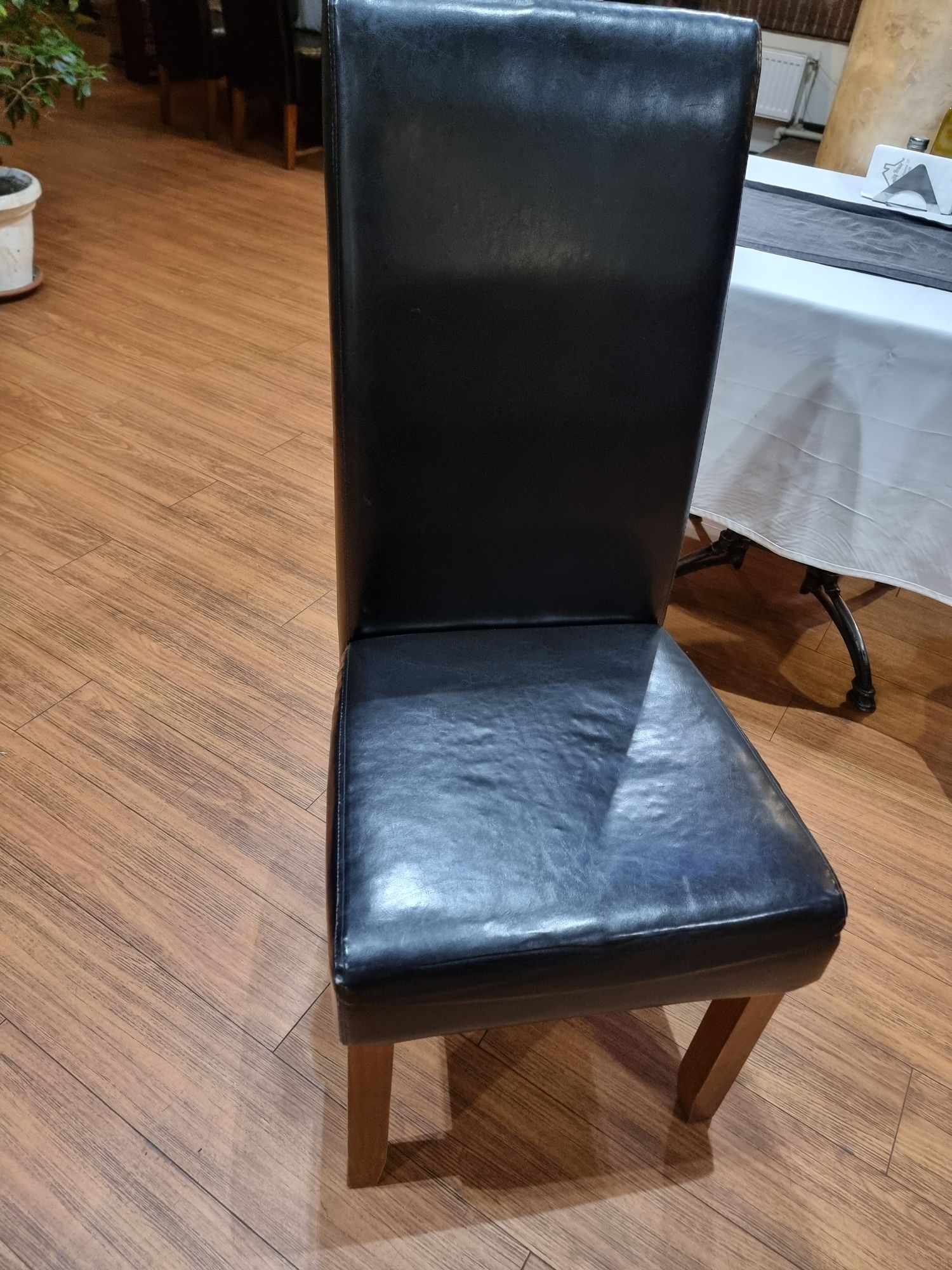 Стилни столове, кожа, 40бр.