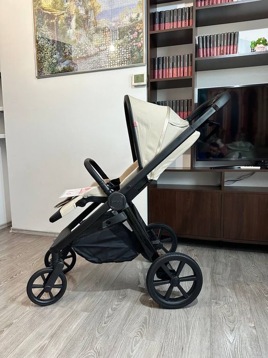 Cărucior bebi ca nou 3 în 1 calitate TOP !!! Scaun auto set