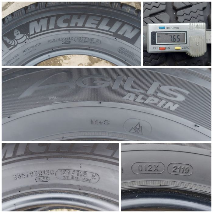 O bucată 235/65 R16C M+S iarnă - una Michelin Hankook
