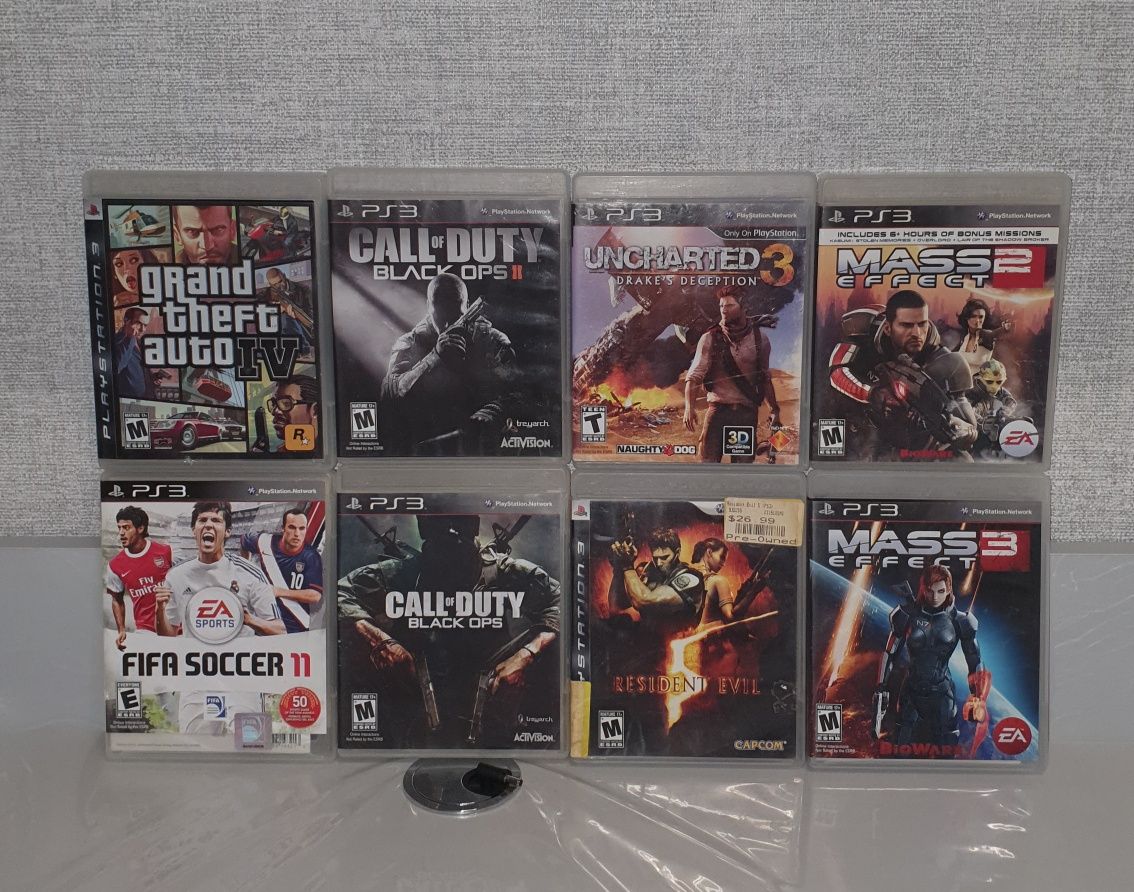 Продаётся PlayStation 3 slim + 8 оригинальных игр