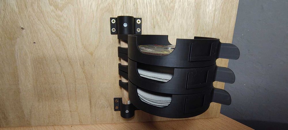 Стенна стойка за шкурки/Органайзер за шкурки и дискове