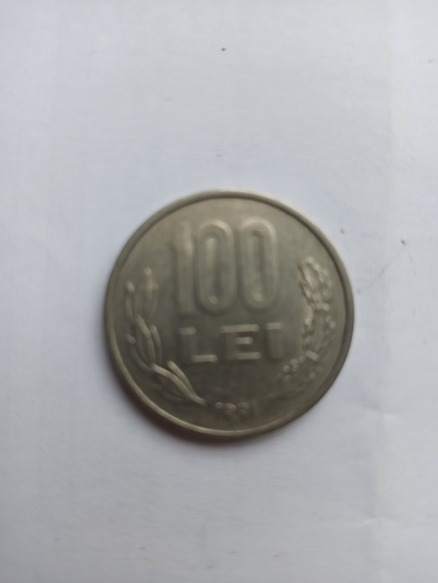 Moneda 100 lei  an 1991