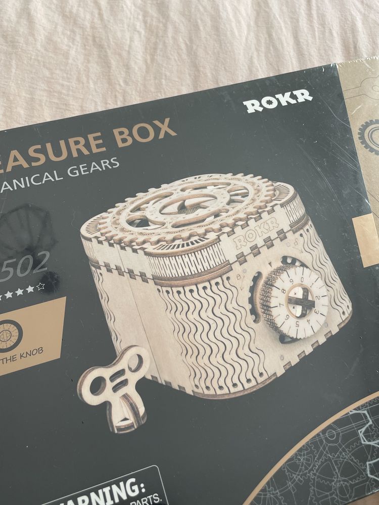 Puzzle 3D lemn Treasure Box ROKR, nou sigilat