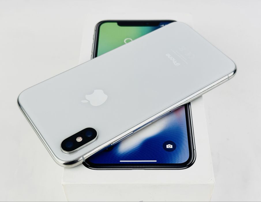 Apple iPhone X 64GB Silver 100% Батерия! Гаранция!