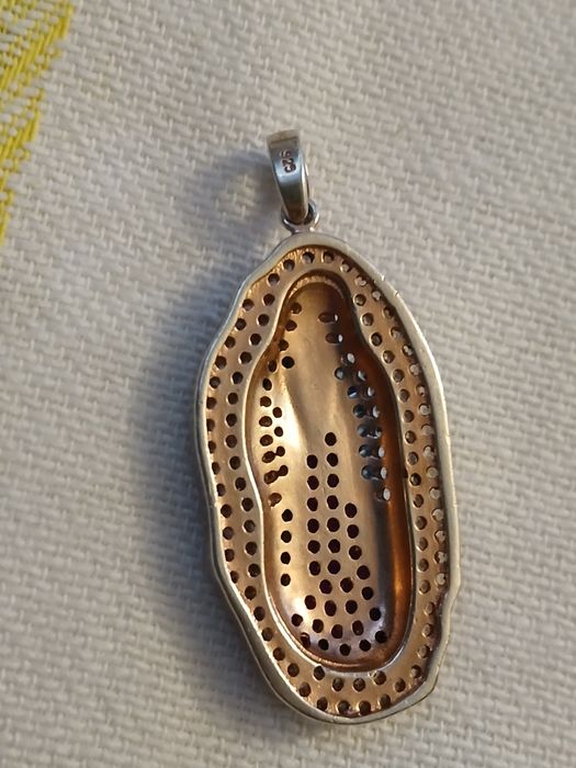 Pandativ argint masiv 925 cu zirconi