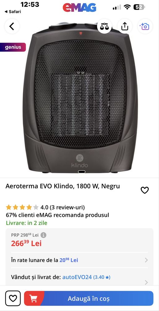 Aeroterma Klindo
