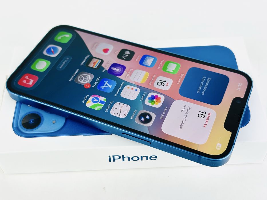 Apple iPhone 13 128GB Blue Отличен! Гаранция!