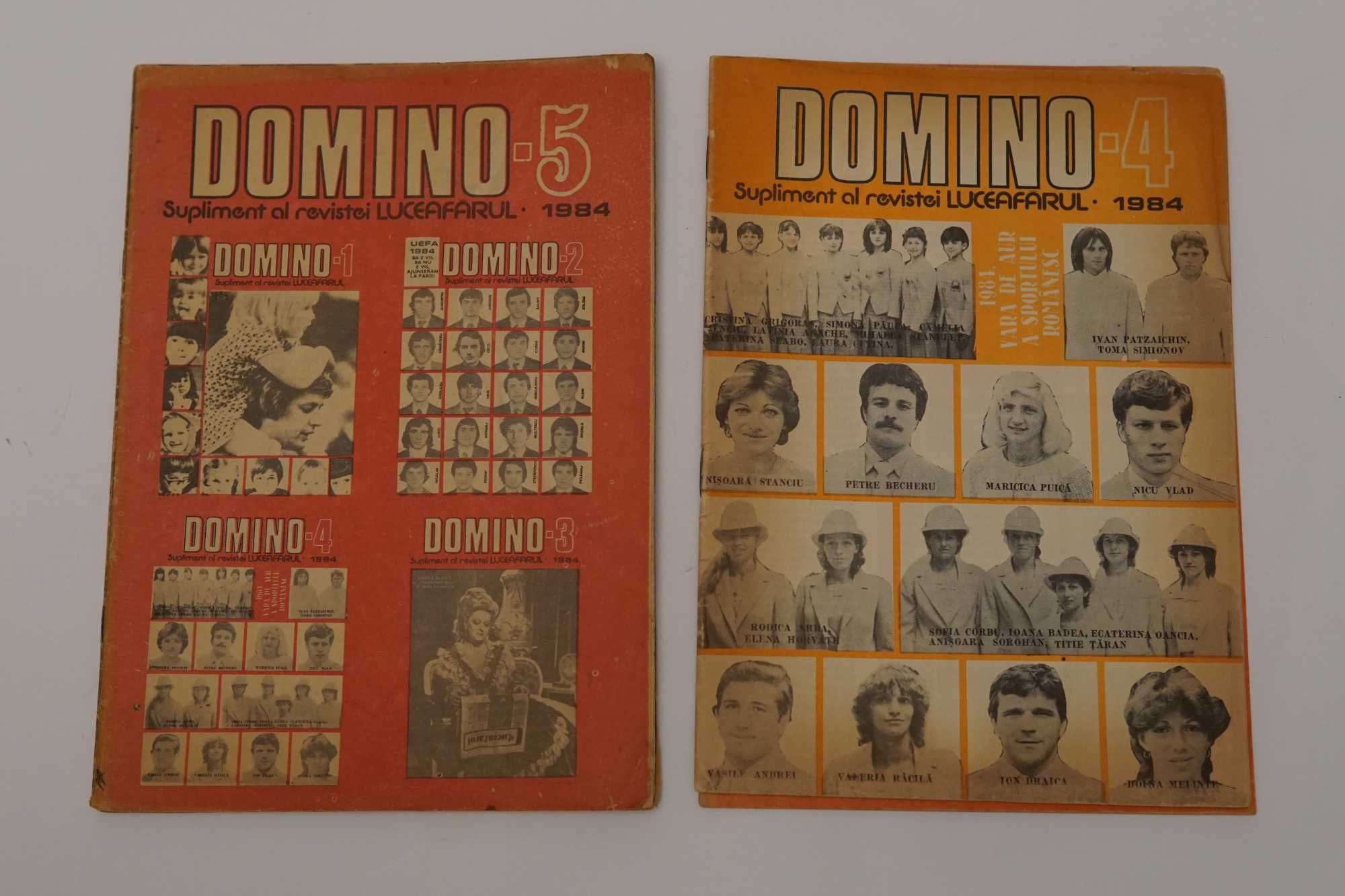 Lot 8 reviste rebus vechi integrame Domino,Rebus, Flacara-necompletate
