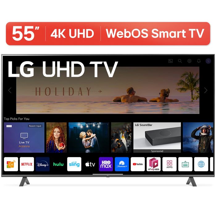 LG 55-дюймовый телевизор Smart TV LG UHD UT81 4K
