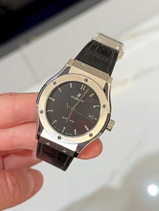 hb classic fusion 42mm silver