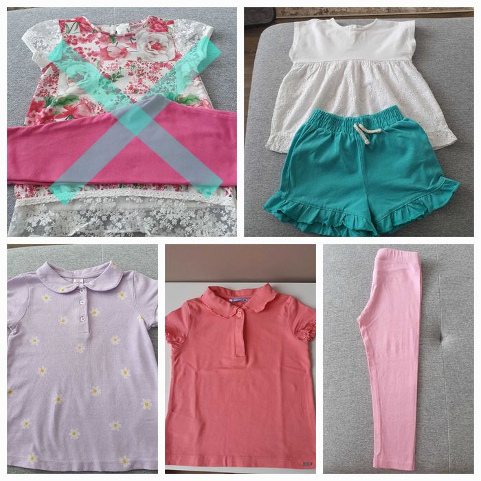 Детски летни дрехи за момиче 3-4 години (98-104см)